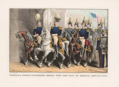 General Scotts Victorious Entry Into The City Of Mexico Sept 14th 1847