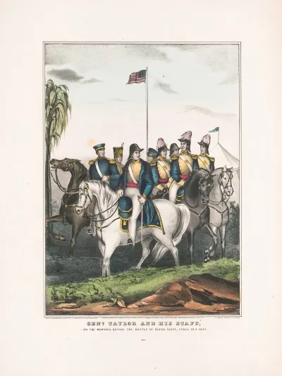 General Taylor And His Staff On The Morning Before The Battle Of Buena Vista