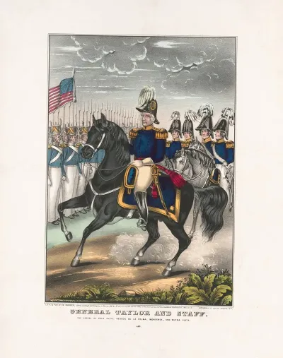 General Taylor And Staff The Heroes Of Palo Alto Reseca De La Palma Monterey And Buena Vista
