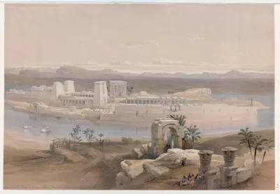 General View Of The Island Of Philae Nubia Nov 18th 1838