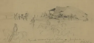 General Warrens Signal Station Near Lacy House Battle Of Wilderness