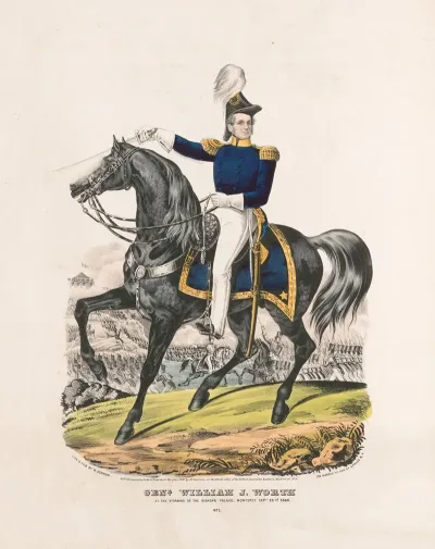 General William J Worth At The Storming Of The Bishops Palace Monterey Sept 22nd 1846