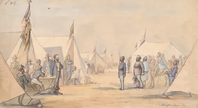 General William S Rosecrans In Camp Near Murfreesboro Tennessee January 1863