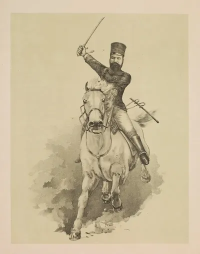General Yamazawa Commander Of The Fourth Division On His Horse