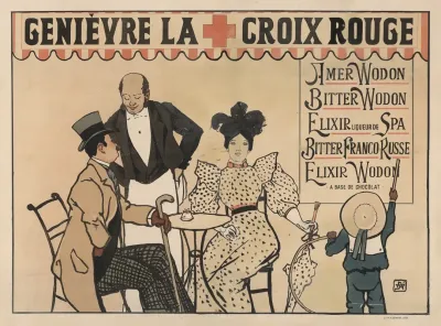 Genievre La Croix Rouge Amer Wodon Bitter Wodon