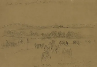 Genl Cases Approach To The Ostenugua May 15 1864 Right Or West Bank At Lays Ferry