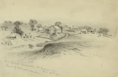 Genl Fremonts Headquarters Mt Jackson Va Pursuit Of Stonewall Jackson