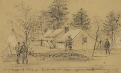 Genl J Hookers Tent Hdqts Army Of Potomac