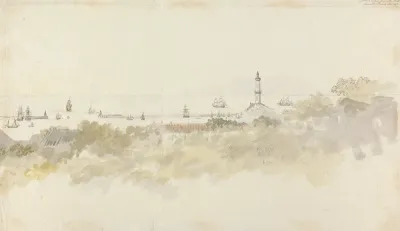 Genoa A Seascape With Shipping