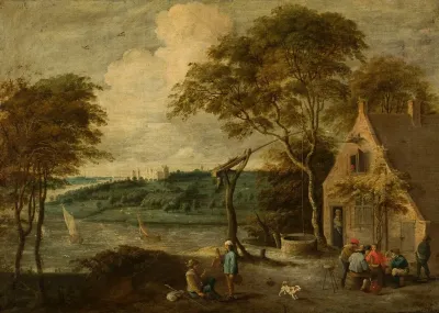 Genre Scene In Landscape