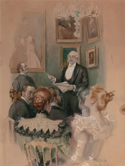 Gentleman Giving A Speech