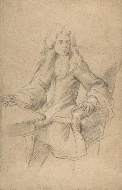 Gentleman Seated At A Table
