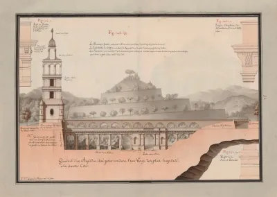 Geometral Dun Aqueduc Eleve Pour Conduire Leau Vierge Des Plus Limpides A La Sainte Cite