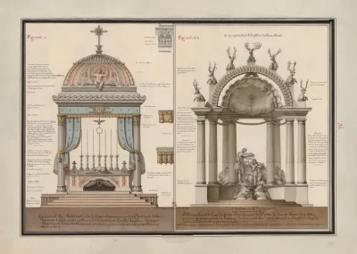Geometrale Dun Autel Isole A La Grecque Et Comme Pour Des Chretiens De La Premiere Eglise Sainte Maison Dadoration Et Temple Illustre