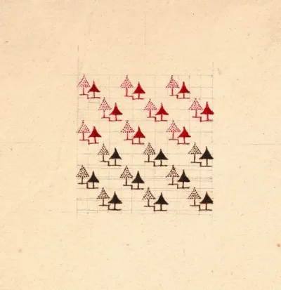 Geometric Design For Printed Textile