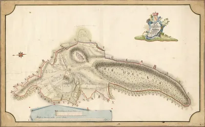 Geometrischer Plan Des Hochfurstl Markgravl Badischen Schloses Und Banns Hochberg Cum Appertinentiis