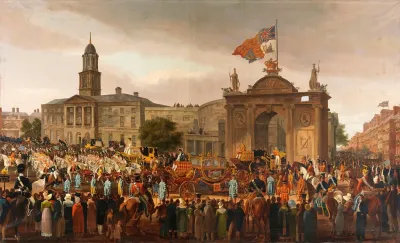 George Iv King Of England Entering Dublin