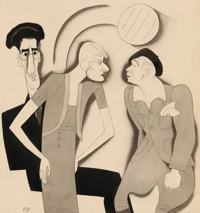 George Kaufman With Jean Dixon And Hugh Oconnell