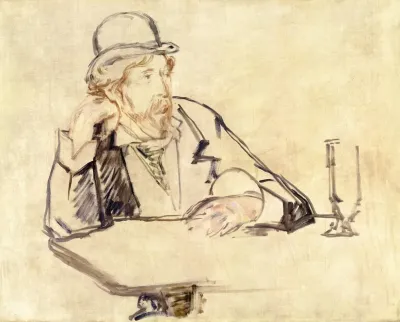 George Moore 1852 1933 At The Cafe