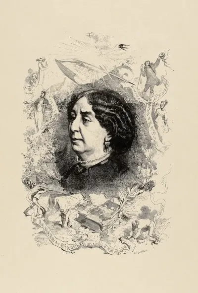 George Sand Dapres Bocourt