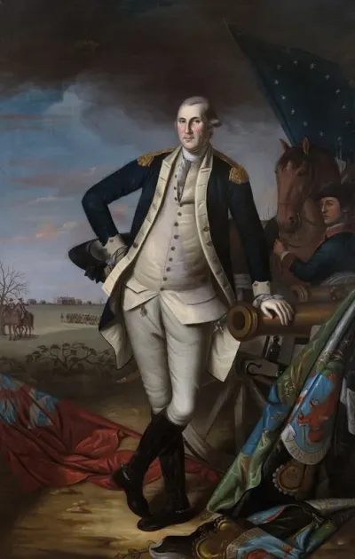 George Washington At The Battle Of Princeton