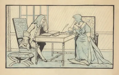 Georges Grand Et Marie Leconte Dans Le Menage De Moliere De Maurice Donnay