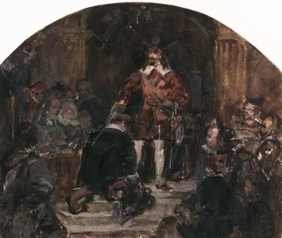 Gerard Ii Ter Borch Knighted By King Philip Iv