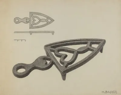 German Flat Iron Holder