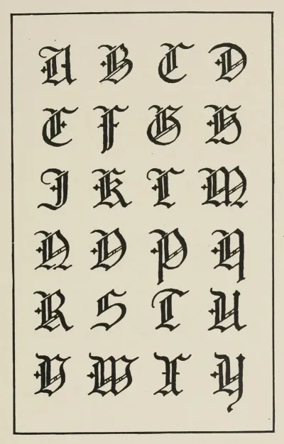 German Gothic Capitals 3