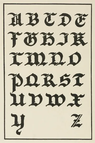 German Gothic Capitals 4