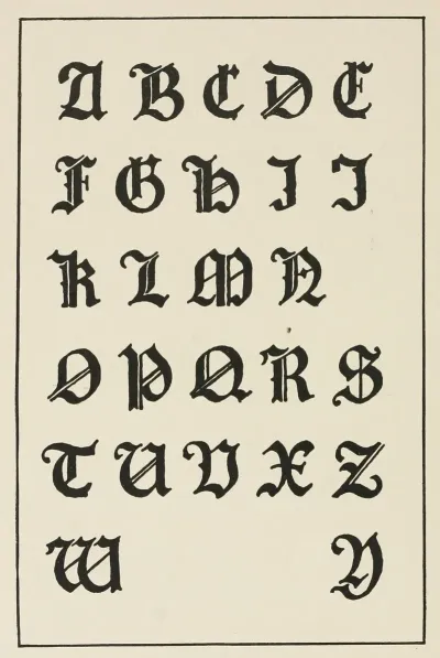 German Gothic Capitals