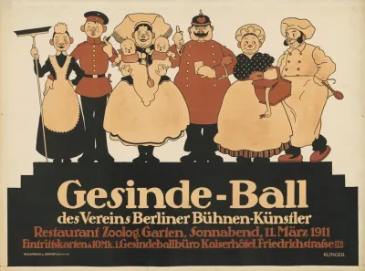 Gesindeball Des Vereins Berliner Buhnenkunstler