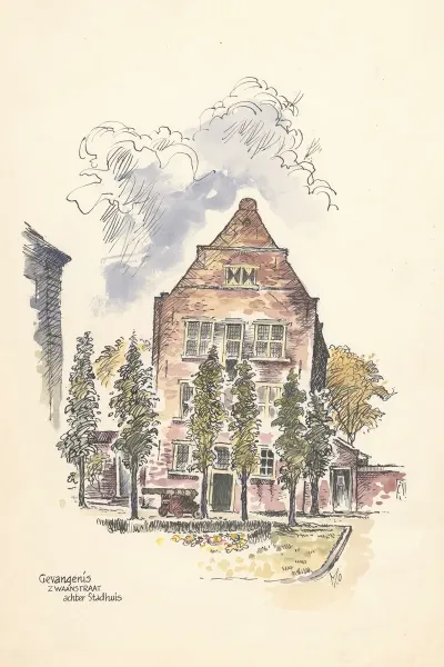 Gevangenis Van Enkhuizen Achter Het Stadhuis Aan De Zwaanstraat