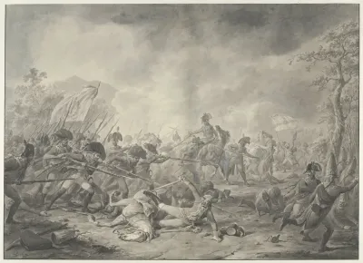 Gevangenneming Van De Russische Generaal Hermann Tijdens De Slag Bij Bergen 1799