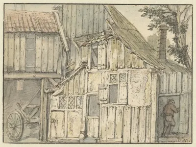 Gevel Van Een Boerderij