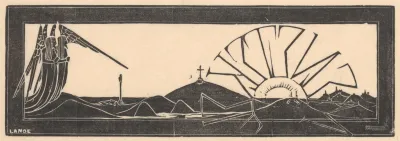 Gevleugelde Figuren In Heuvellandschap