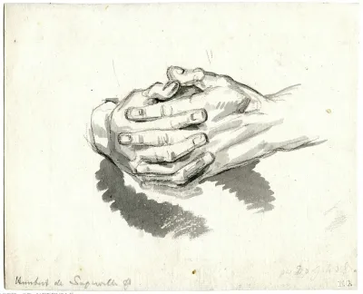 Gevouwen Handen Met De Vingers In Elkaar