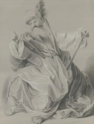Gewandfigur Mit Einem Turban