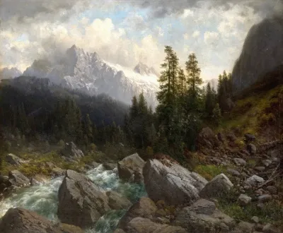 Gewitterstimmung In Den Berner Alpen