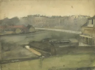 Gezicht Bij Het Oosterpark Te Amsterdam