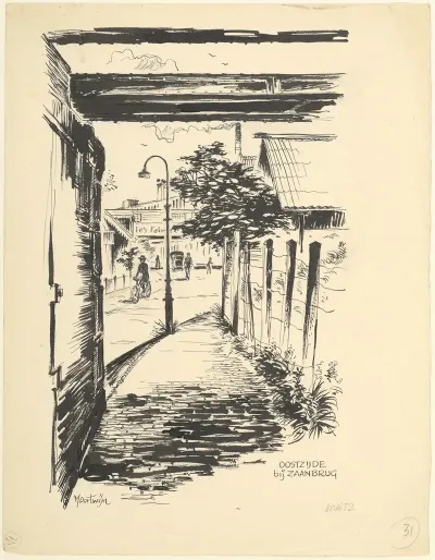 Gezicht In De Oostzijde Bij De Zaanbrug Te Zaandam