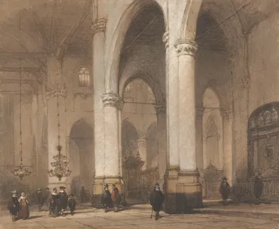 Gezicht In De St Laurenskerk Te Rotterdam