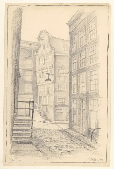 Gezicht In De St Olofssteeg