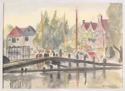 Gezicht In Spaarndam De Haven
