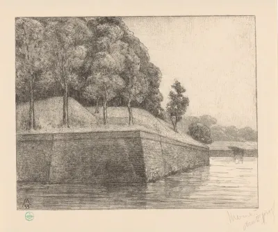 Gezicht Op Bastion Oud Molen Westzijde