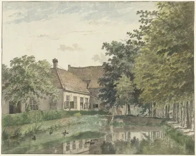 Gezicht Op De Buitenplaats Watergoor Bij Nijkerk