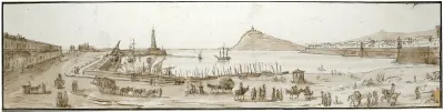 Gezicht Op De Haven Van Barcelona