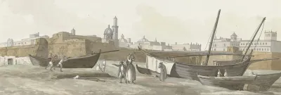 Gezicht Op De Haven Van Bari Aan De Zuidkant
