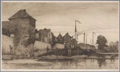 Gezicht Op De Haven Van Leerdam