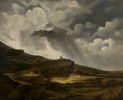 Gezicht Op De Heuvel Van Montmartre